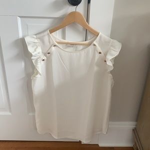 Loft cream blouse